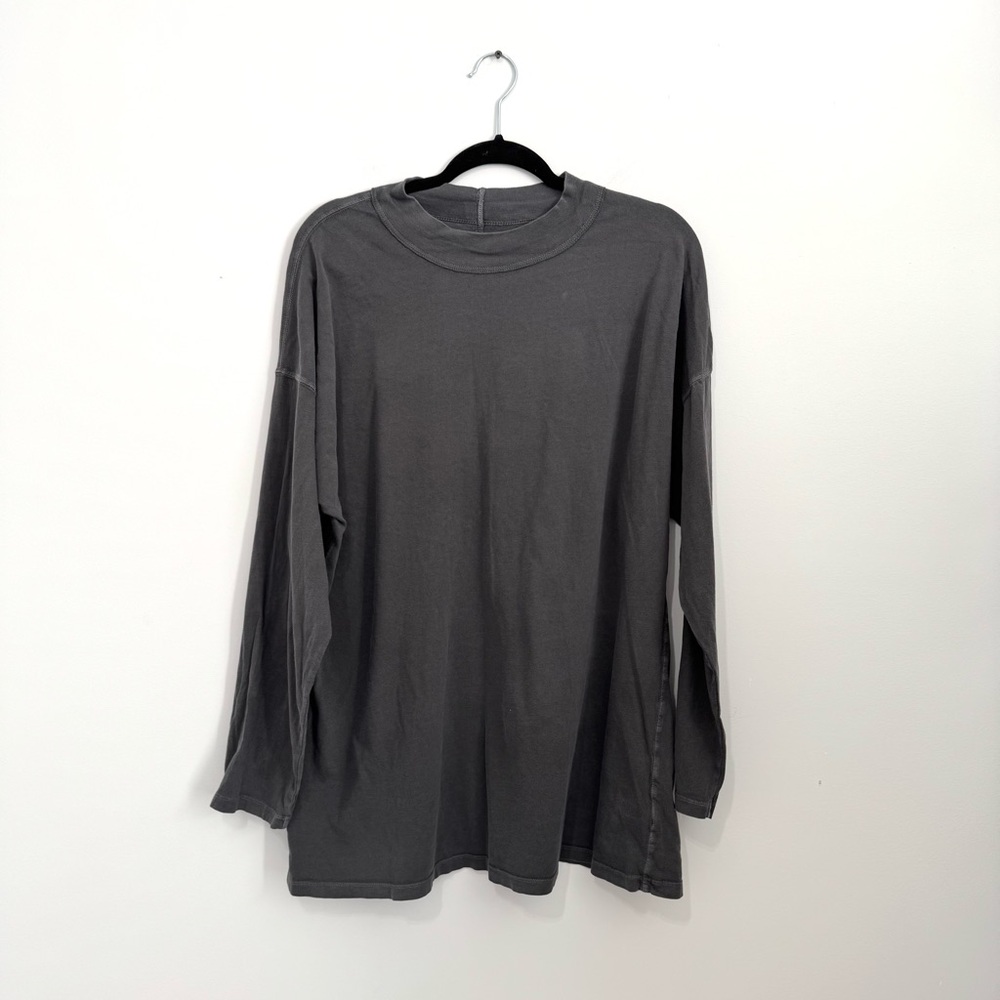Free People Long Sleeve Tee - Charcoal - Picture 2 of 5
